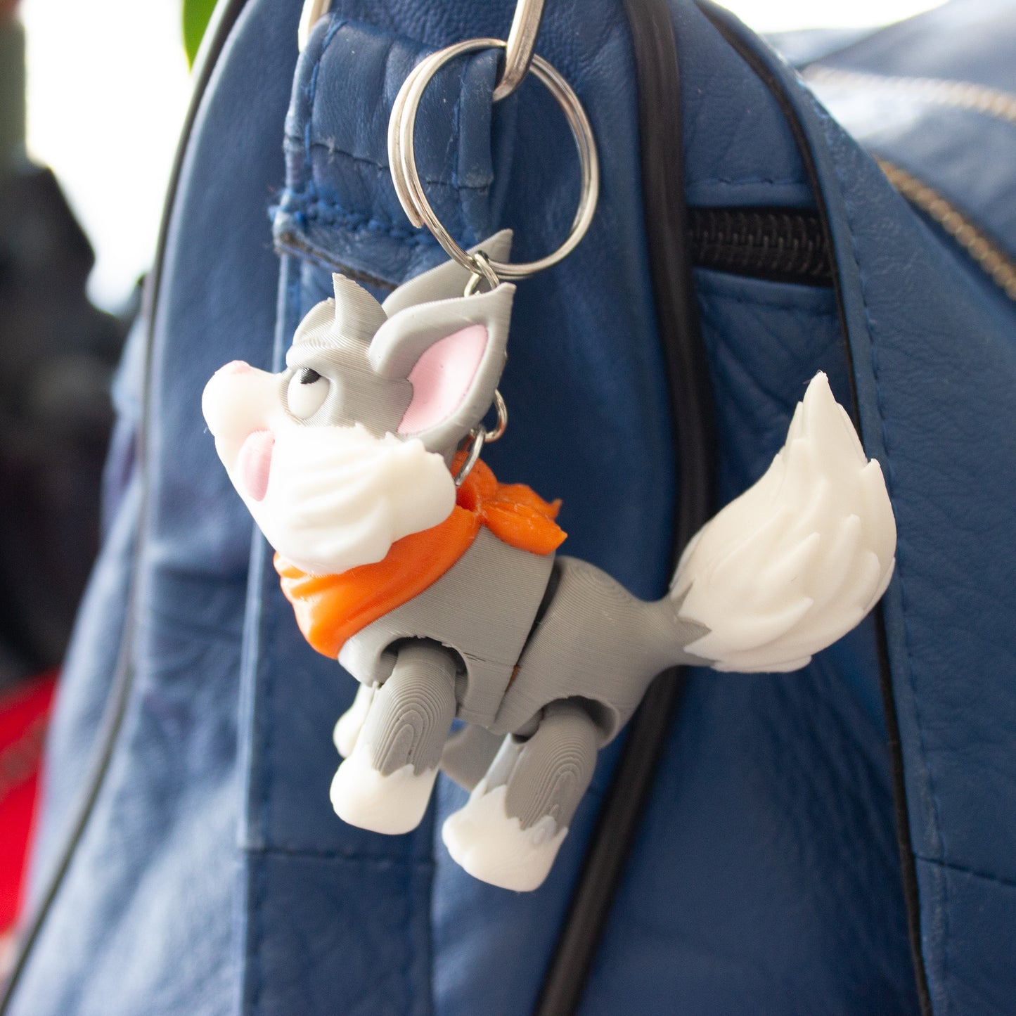 Fluffster the Playful Pup Keychain - Adorable, Eco-Friendly B Grade