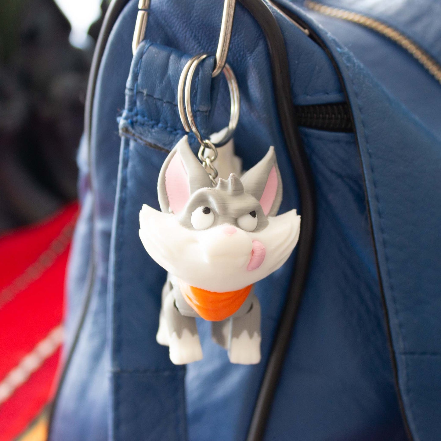 Fluffster the Playful Pup Keychain - Adorable, Eco-Friendly B Grade