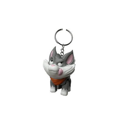 Fluffster the Playful Pup Keychain - Adorable, Eco-Friendly B Grade